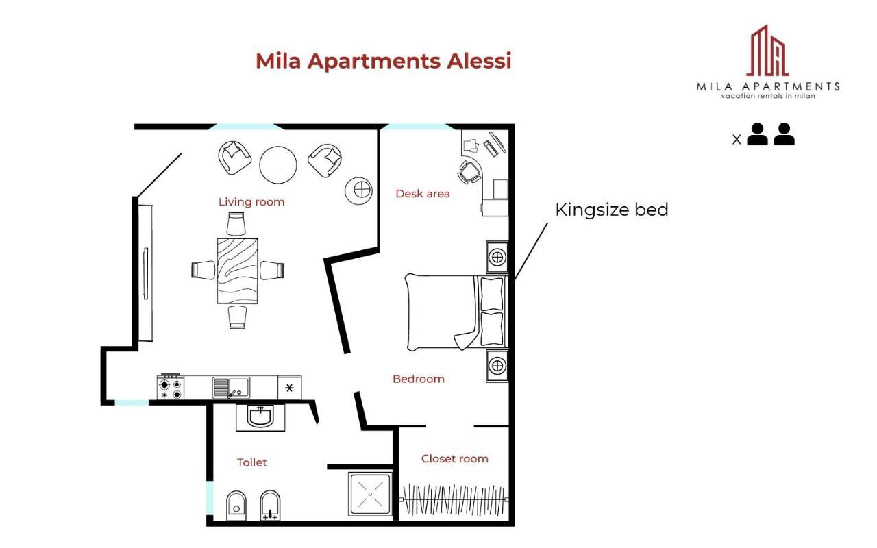 Mila Apartments Alessi Milano Exteriör bild